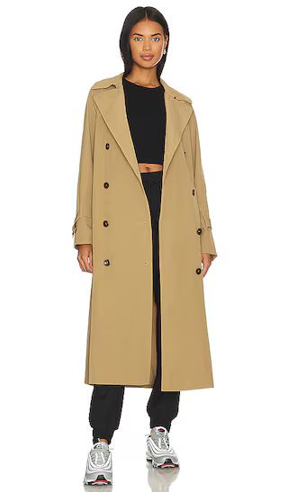 Peyton Trench Coat in Taupe | Revolve Clothing (Global)