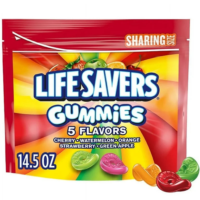 Life Savers 5 Flavors Gummy Candy, Sharing Size - 14.5 oz Bag | Walmart (US)