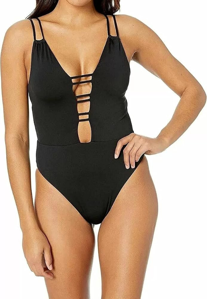 Women's Under The Sun Plunge High Leg One-Piece | Amazon (US)