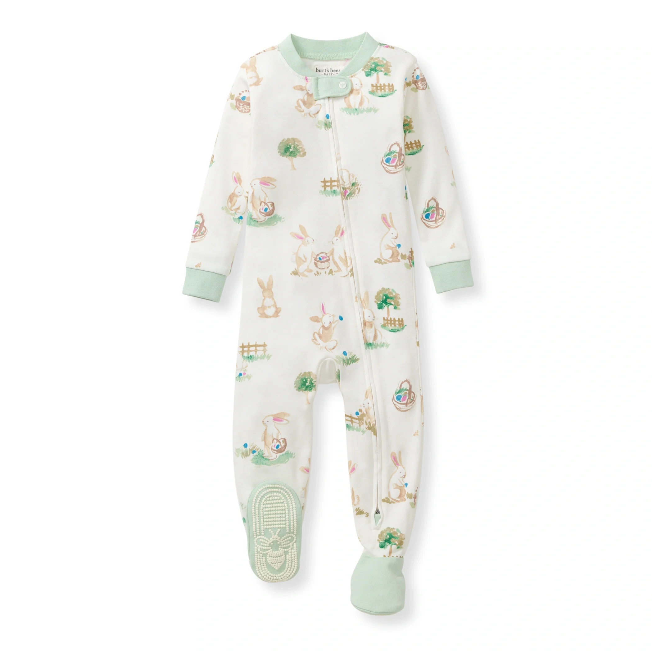 Bunny Egg Hunt Organic Cotton Sleeper | Burts Bees Baby