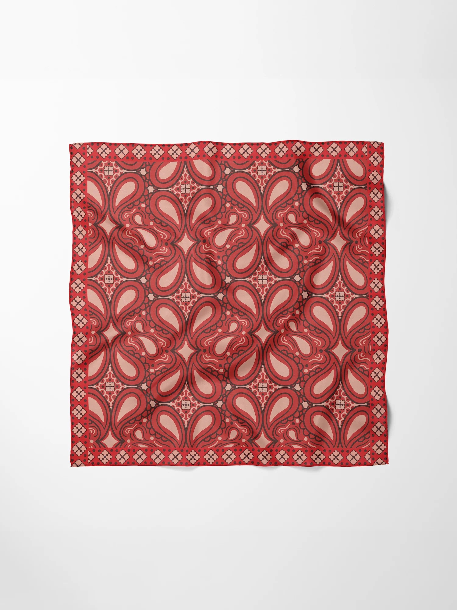 Hand-Stitched Silk Scarf in Bandana | Emily McCarthy