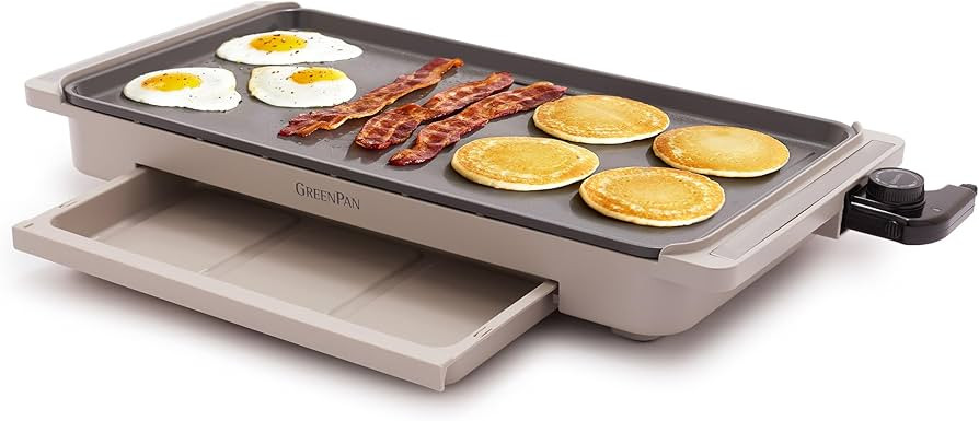 Size:
                                   10.5" x 20" Electric Griddle    
                       ... | Amazon (US)