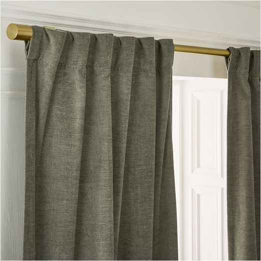 Worn Velvet Blackout Curtain | West Elm (US)