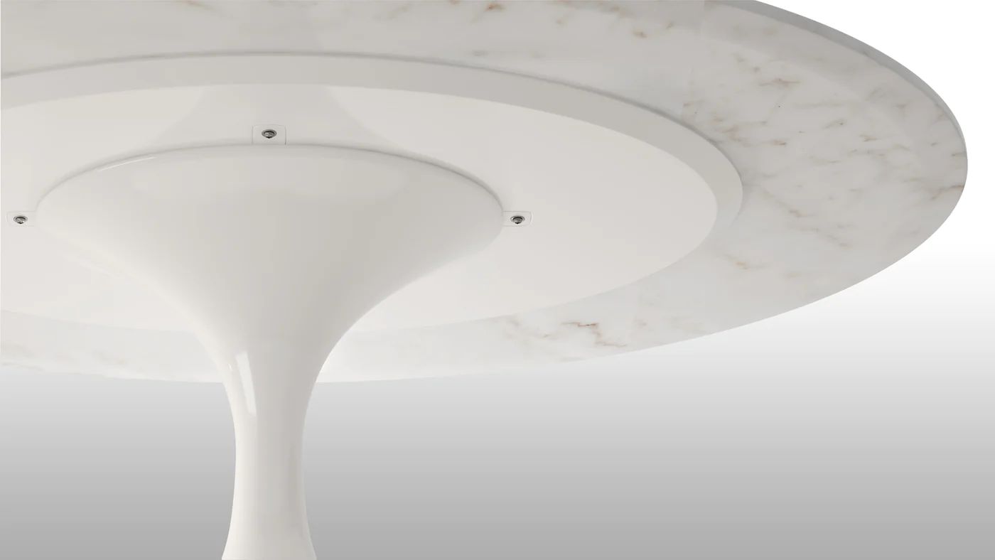 Oval Tulip Coffee Table, Calacatta Marble | Interior Icons