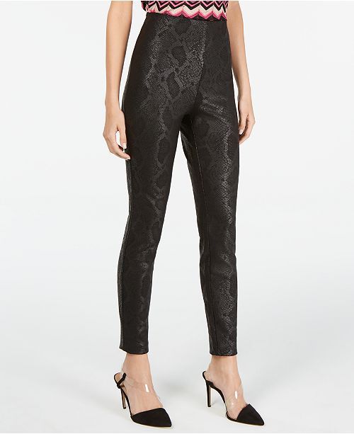 I.N.C. Snake-Print Skinny Pants, Created for Macy's | Macys (US)