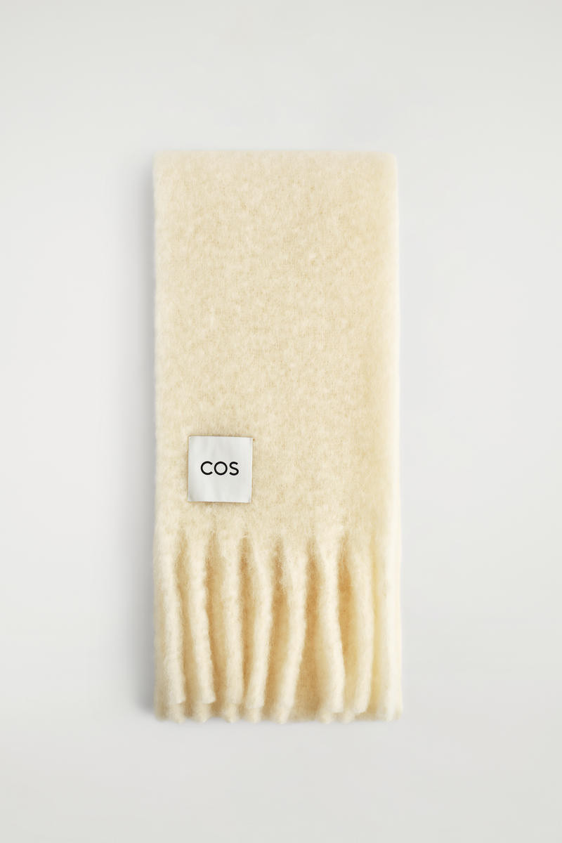 Fringed Brushed-Mohair Scarf | COS UK