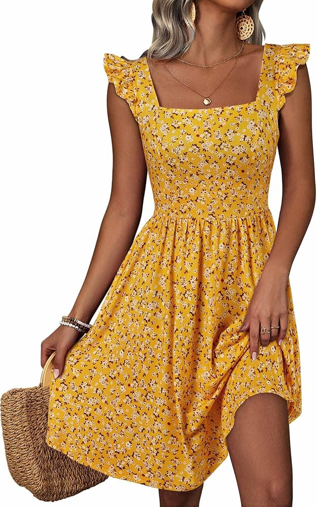 Loemes Summer Casual Cute Fall Dresses 2024 Fall Dress Outfit Fall 2024 Outfits Fall Fashion Amazon | Amazon (US)