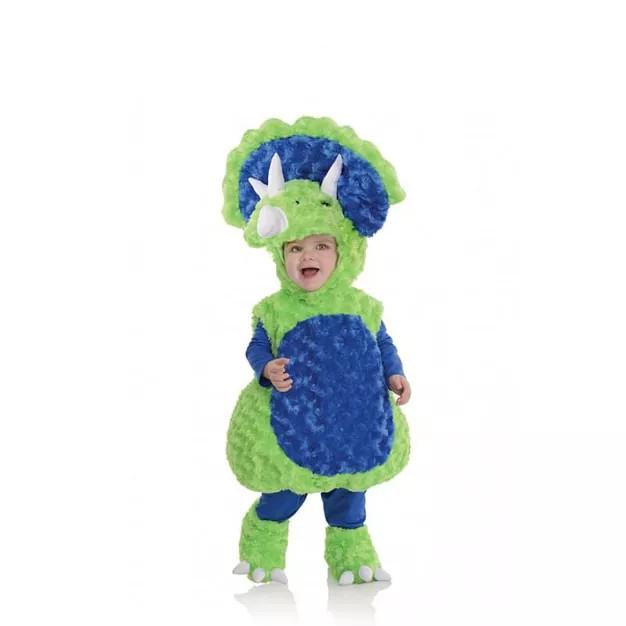Underwraps Costumes Belly Babies Triceratops Dinosaur Plush Toddler Costume | Target
