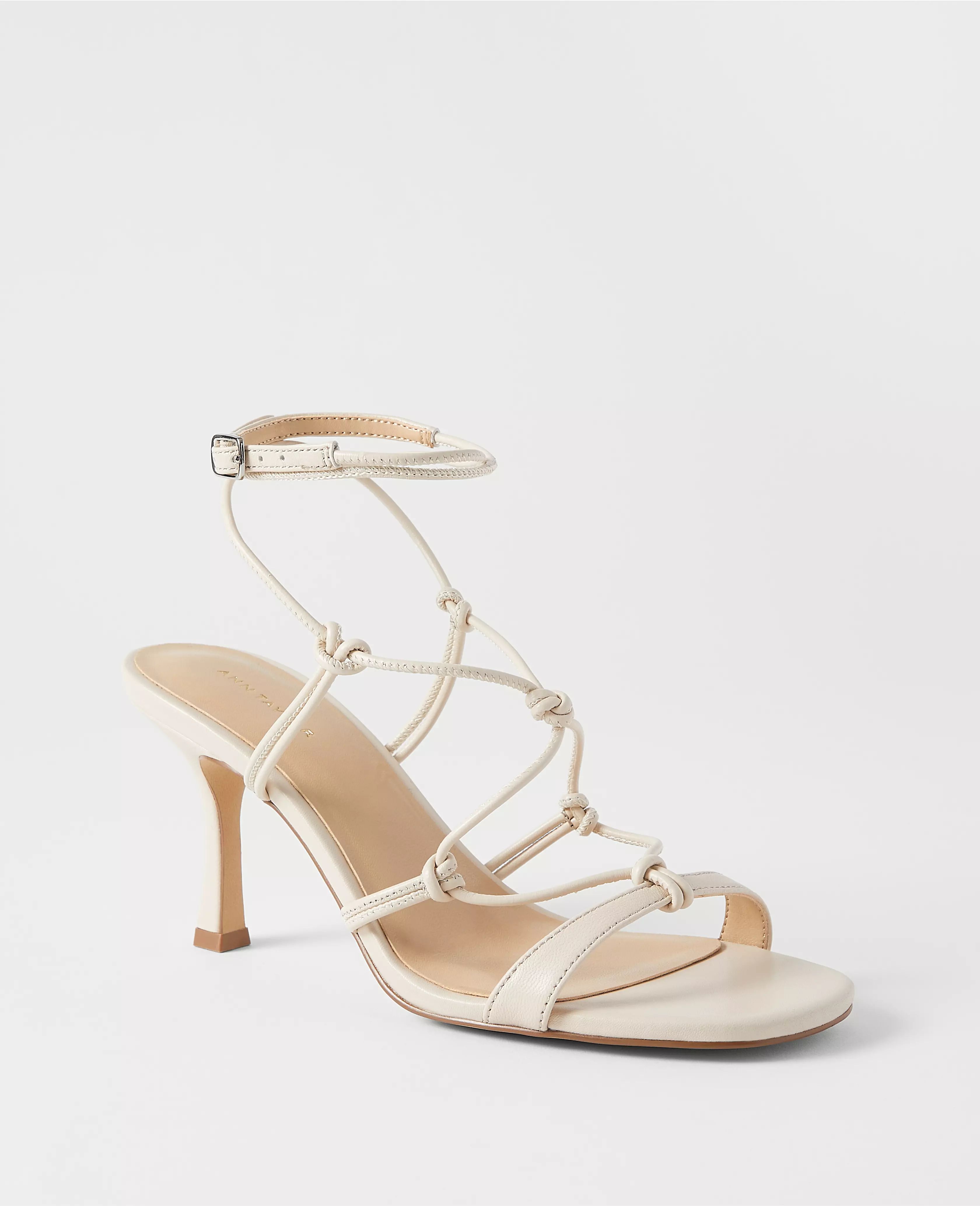 Studio Collection Knotted Strappy Sandals | Ann Taylor (US)