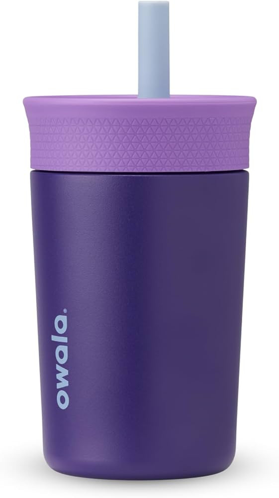 Owala Kids Insulation Stainless Steel Tumbler with Spill Resistant Flexible Straw, Easy to Clean,... | Amazon (US)