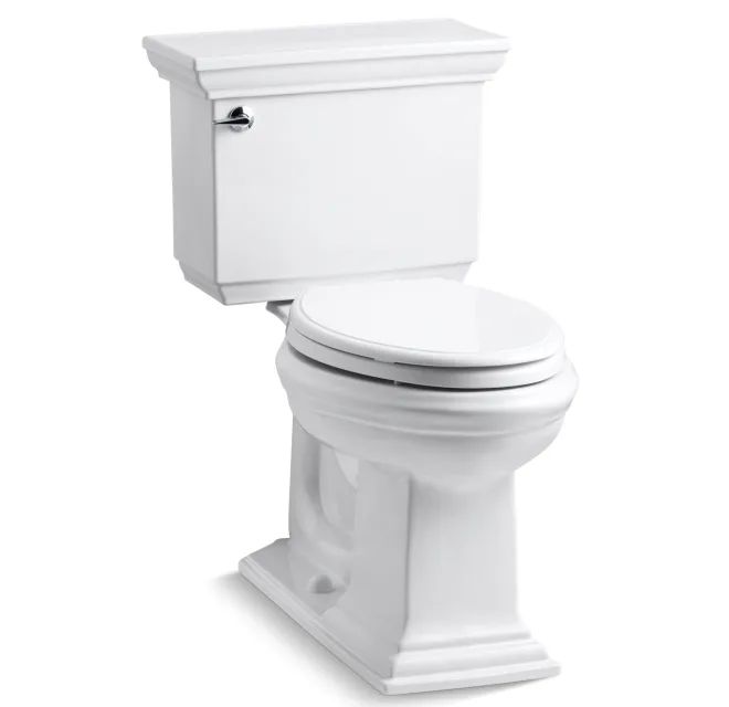 Kohler Memoirs Stately 1.28 GPF Two-Piece Elongated Comfort Height Toilet with AquaPiston Technol... | Build.com, Inc.