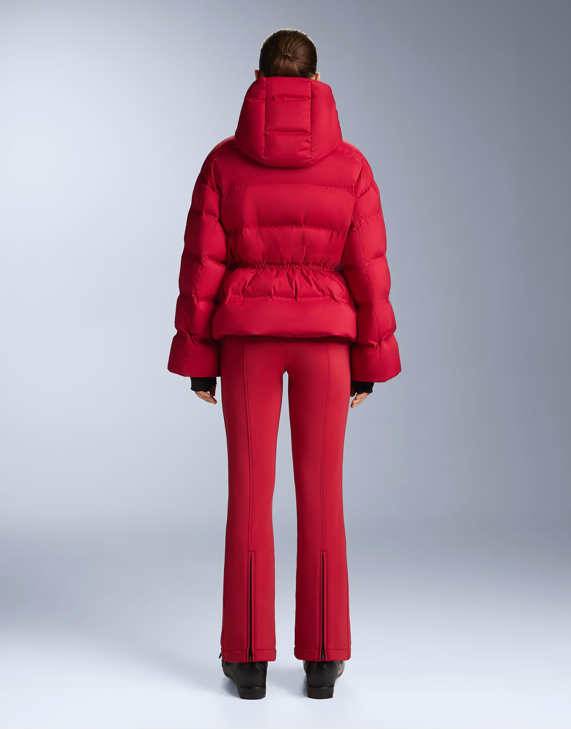 OYSHO Lightweight padded minardi piume ski waterproof down jacket in red | ASOS (Global)