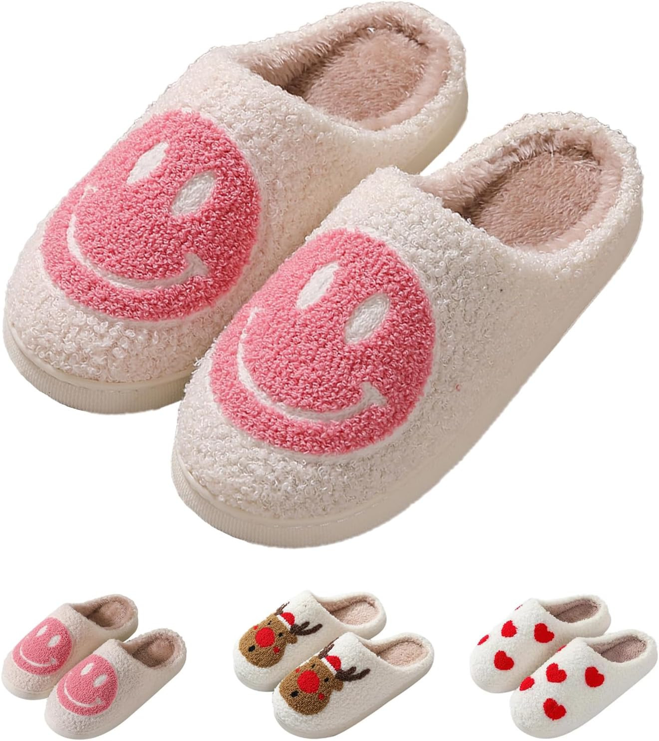 aiwbinu Retro Soft Fuzzy Slippers, Slippers for Women, Mens Slippers,House Slippers, Cozy Slipper... | Amazon (US)
