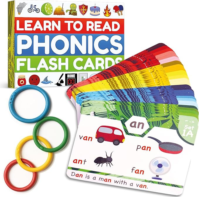 THE BAMBINO TREE Phonics Flash Cards - Learn to Read in 20 Phonic Stages - Education for Kids Age... | Amazon (US)