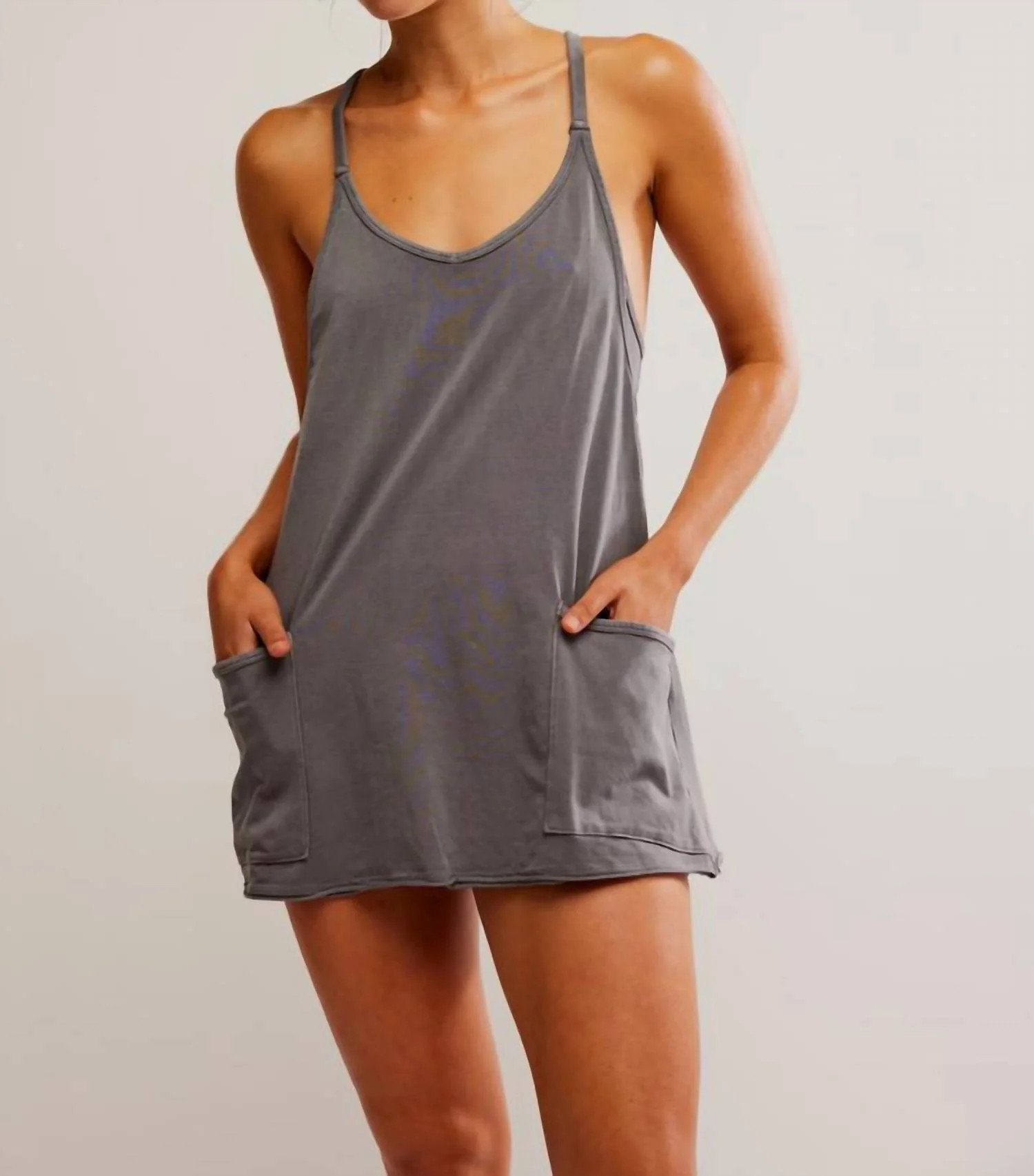 Hot Shot Mini Dress In Grey Grey | Shop Simon