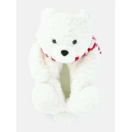 Holiday Time Boys and Girls Plush Polar Bear Slippers | Walmart (US)