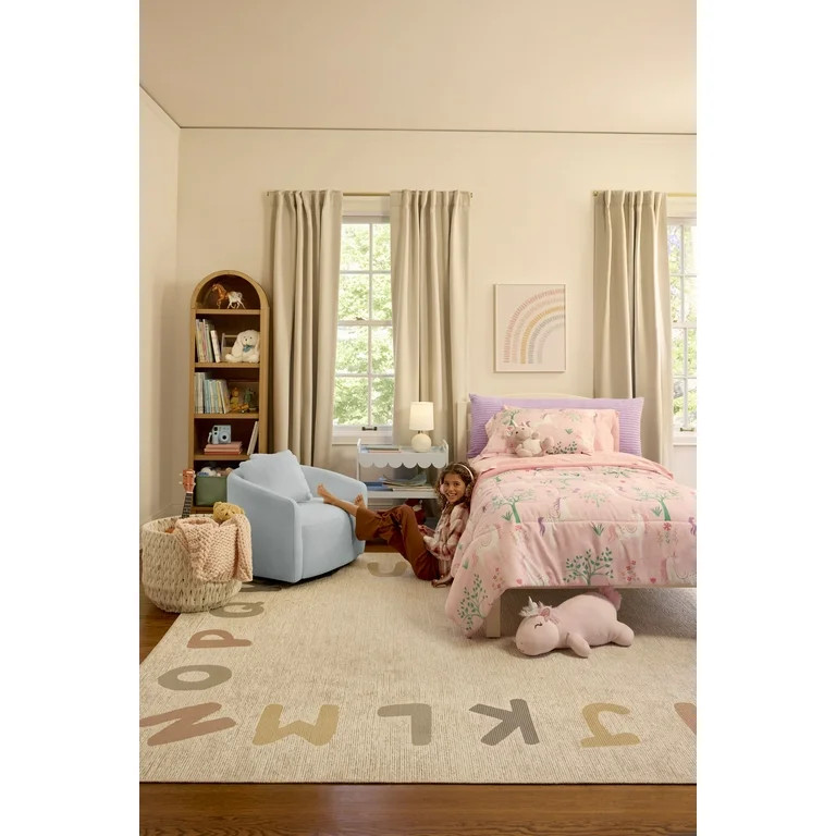 Beautiful Drew Kids Accent Chair by Drew Barrymore, Cornflower Bouclé Fabric | Walmart (US)