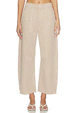 LNA Cross Creek Check Pant in Brown. - size XS | Revolve Clothing (Global)