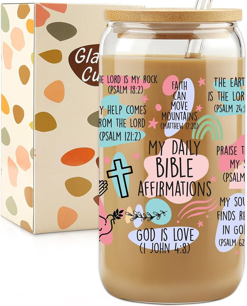 Amazon.com | HBESTIE Christian Gifts For Women, Easter Basket Stuffers, 16oz Cups Tumbler Cups W ... | Amazon (US)