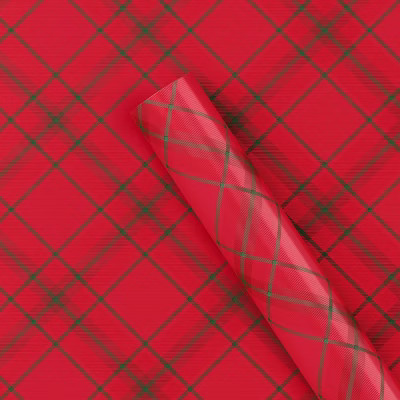 20 sq ft Plaid Christmas Gift Wrap Red - Wondershop™ | Target