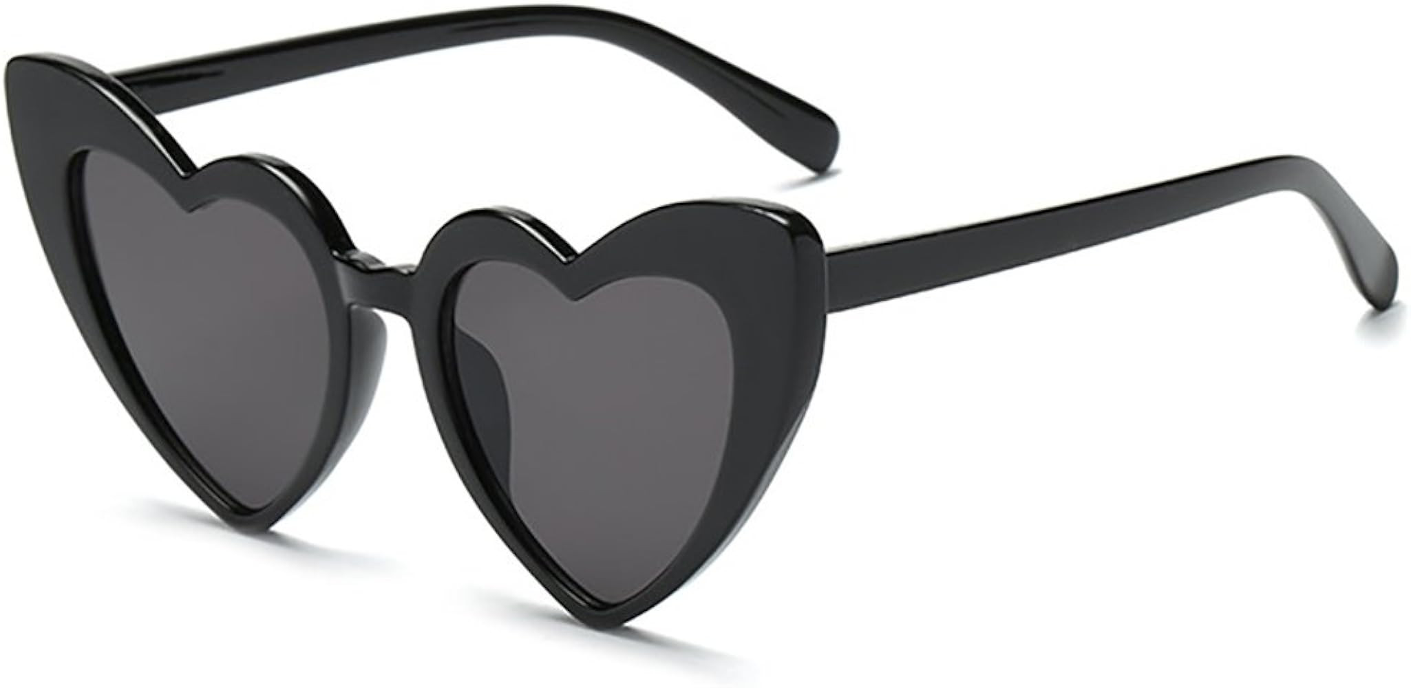Love Heart Shaped Sunglasses for Women - Vintage Cat Eye Mod Style Retro Glasses as Christmas gift | Amazon (US)