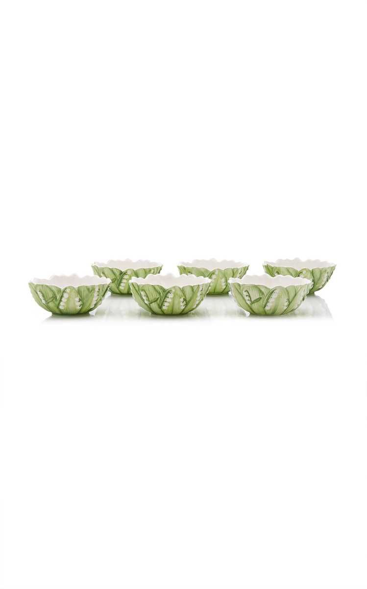 Set-Of-Six Lily Of The Valley Ceramic Cereal Bowls | Moda Operandi (Global)