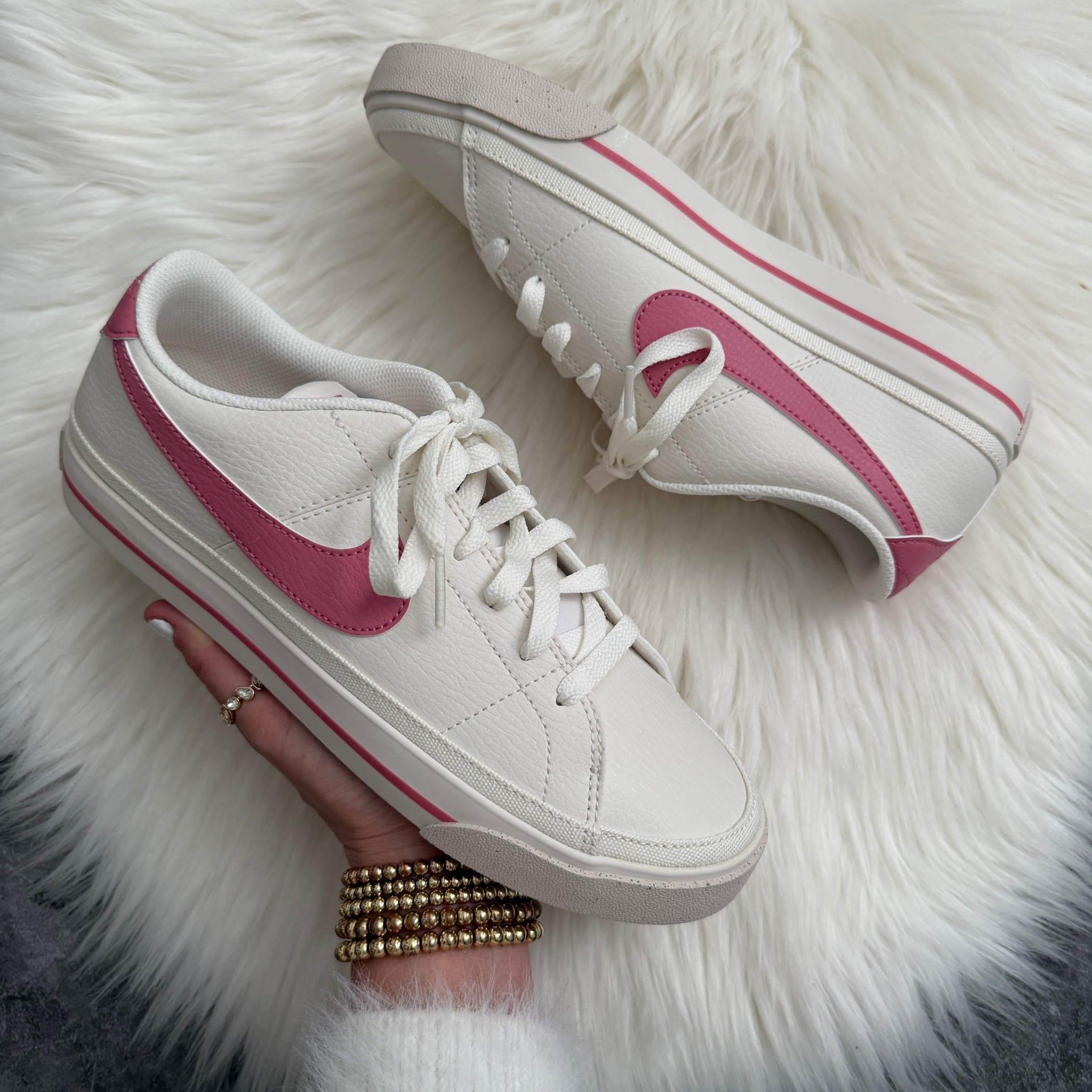 Woman’s Nike Court Legacy Next Nature. Comes in 2 colors, runs true to size. 