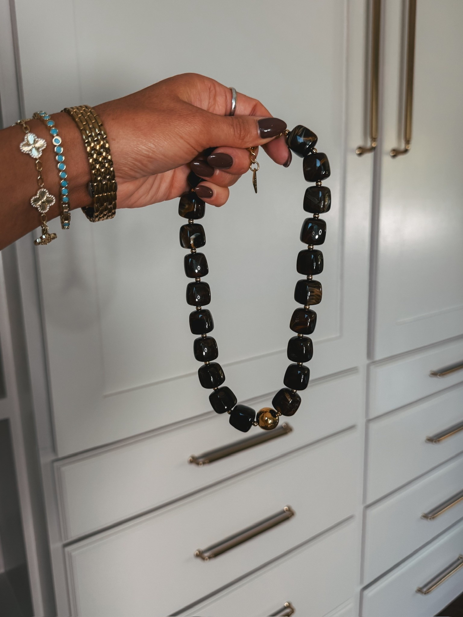 The cutest necklace to elevate any fall outfit!! 🤎🍂🍁