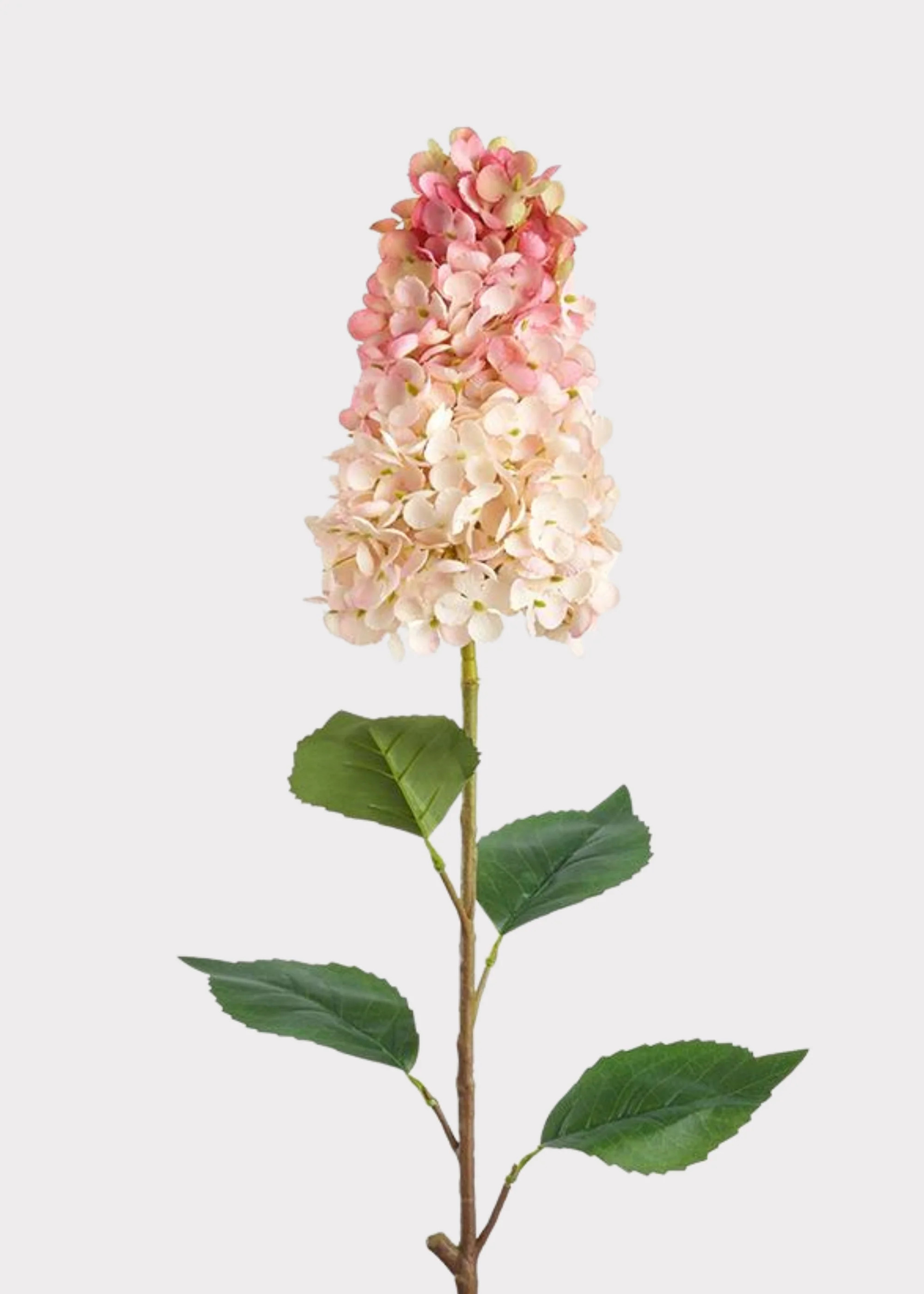 Peach Pink Artificial Cone Hydrangea Flower - 28 | Afloral