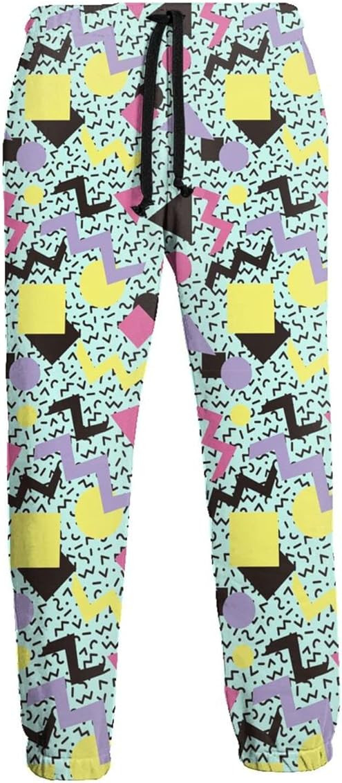 Retro 80s 90s Men's Jogger Sweatpants Vintage Jogger Pants Outfit for Men Woman Funny Sports Trouser | Amazon (US)