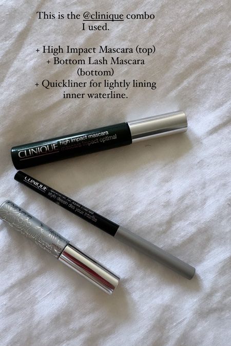 @clinique combo currently using on my eyes. This bottom lash mascara is my MVP for zero smudging. The entire site is currently 25% off. #cliniquepartner #clinique