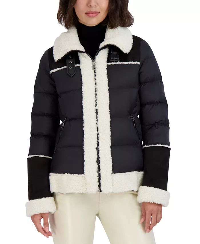 Tahari Women's Faux-Fur-Trim Puffer Coat & Reviews - Coats & Jackets - Women - Macy's | Macys (US)