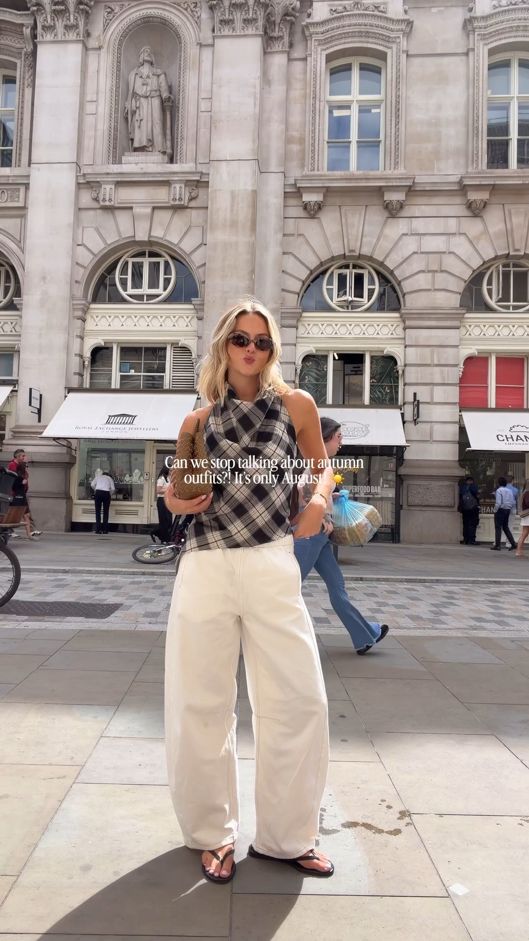 Summer outfit ☀️☀️☀️

Barrel trousers, topshop, ecru jeans, flip flop, plaid top, backless top, Katie Loxton, woven bag

#LTKFashionMonth #LTKuk #LTKsummer