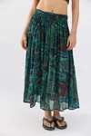 Urban Renewal Remade Overdyed Gauze Maxi Skirt | Urban Outfitters (US and RoW)