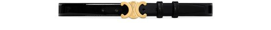 Medium Triomphe belt in patent taurillon | 24S US