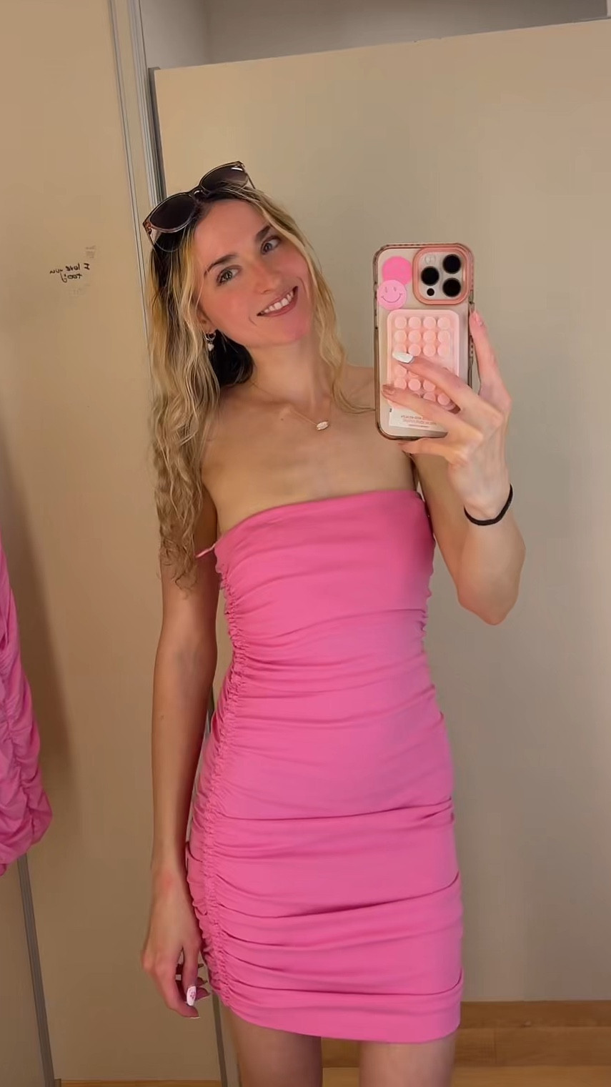 Zara pink strapless dress. Couldn't find the link to Zara so added similar 🩷

#LTKStyleTip #LTKHome #LTKBeauty