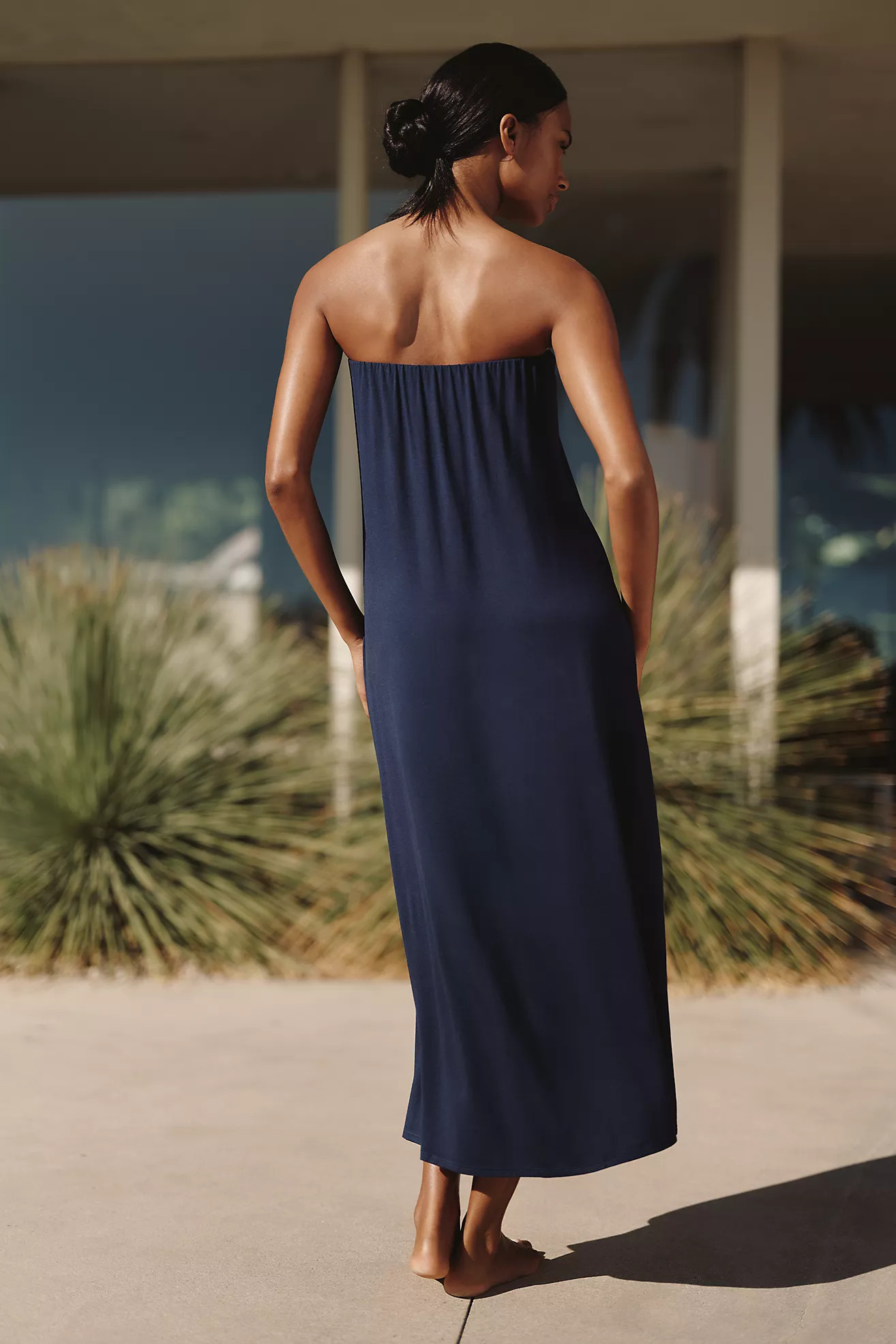 Celandine Strapless Midi Dress | Anthropologie (US)