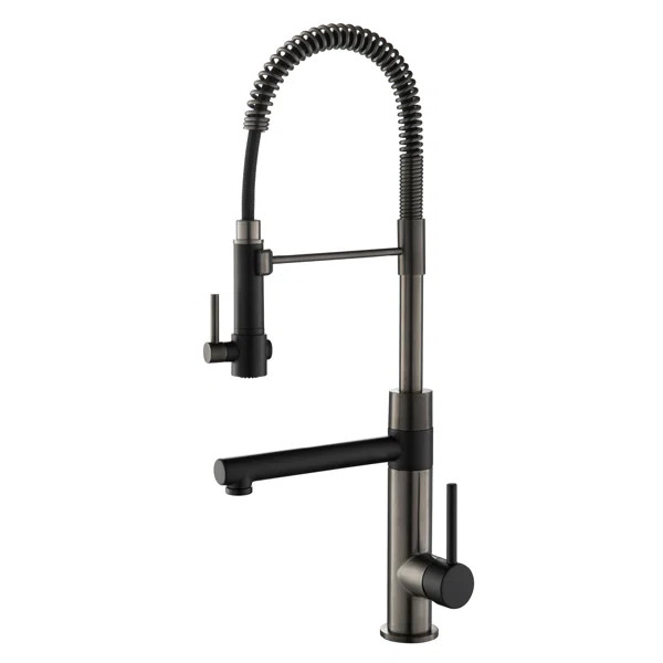 KRAUS Artec Pro 2-Function Commercial Style Pre-Rinse Kitchen Faucet with Pull-Down Spring Spout ... | Wayfair North America