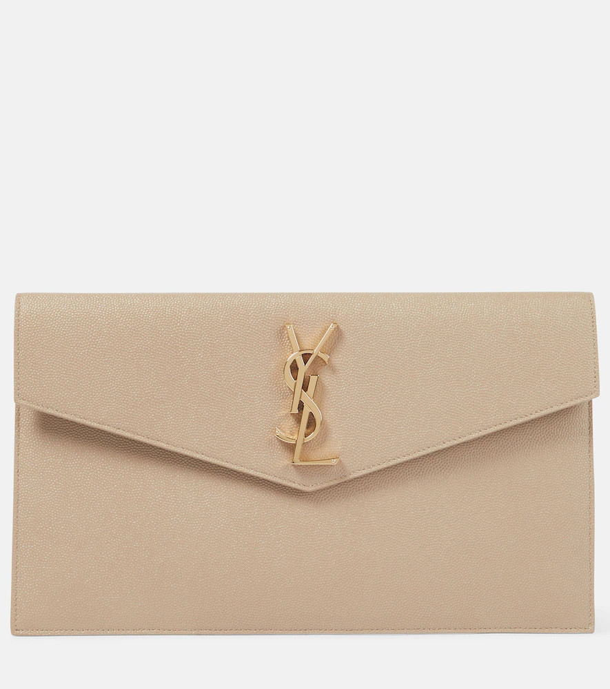 Saint Laurent Uptown leather clutch | Mytheresa (US/CA)