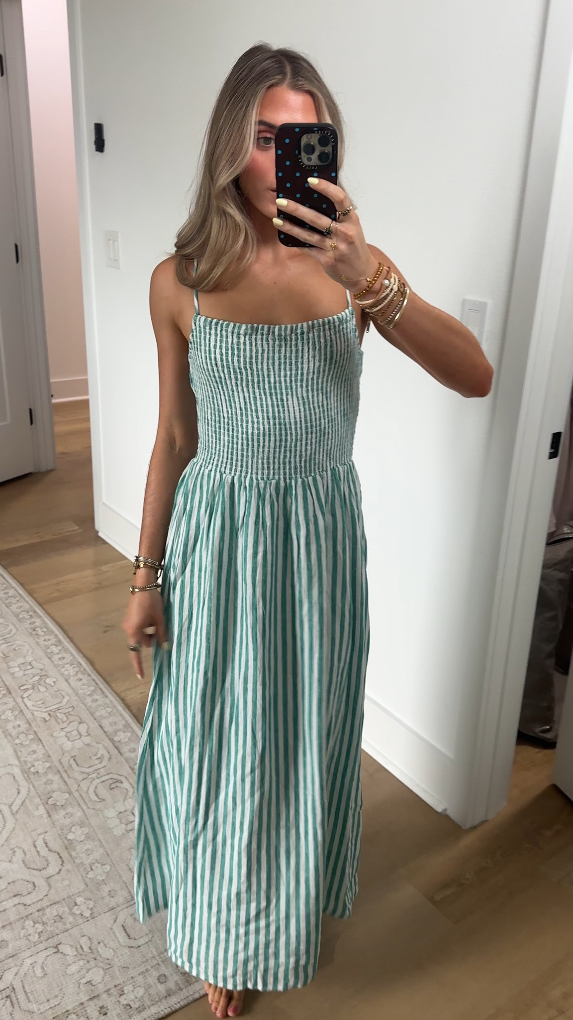 Z Supply bayside stripe linen maxi dress size XS. Made from a lightweight textured linen, this maxi dress is the definition of easy dressing. Its smocked bodice and adjustable straps provide a great fit while a square neck adds a flattering touch. @zsupplyclothing 

#LTKootd #LTKspringtrends #LTKspring