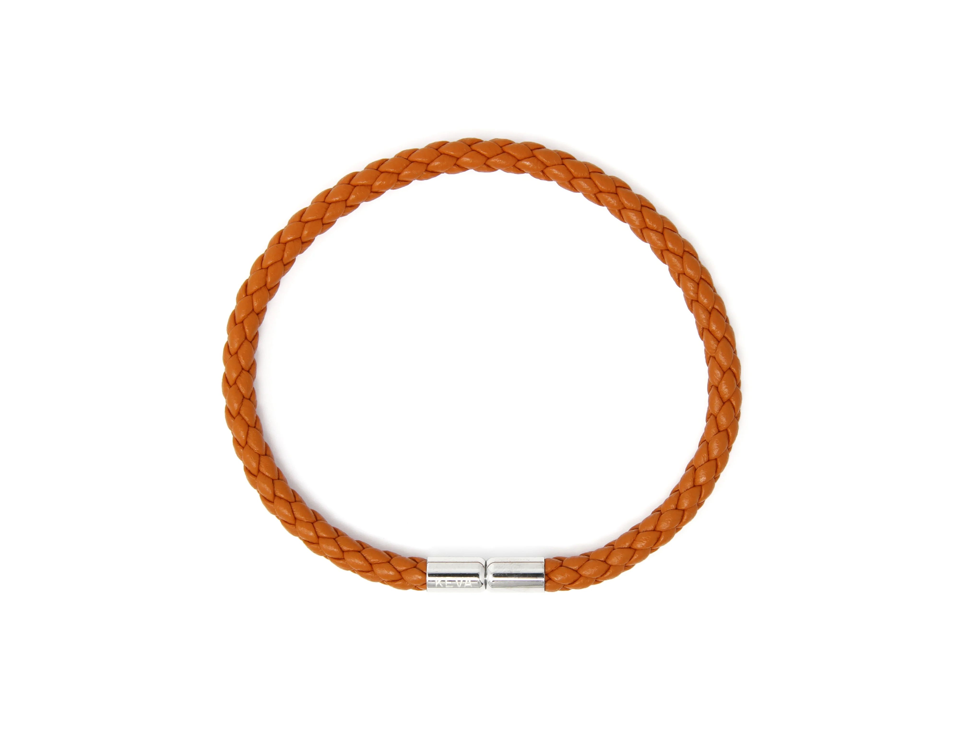 Burnt Orange Braided Bracelet | KEVA Style