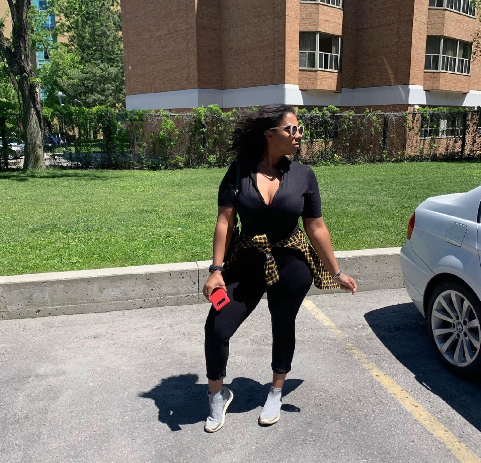 Simple run around look. Black unitard a zip front from Shein, super cozy. 

#LTKU #LTKFind