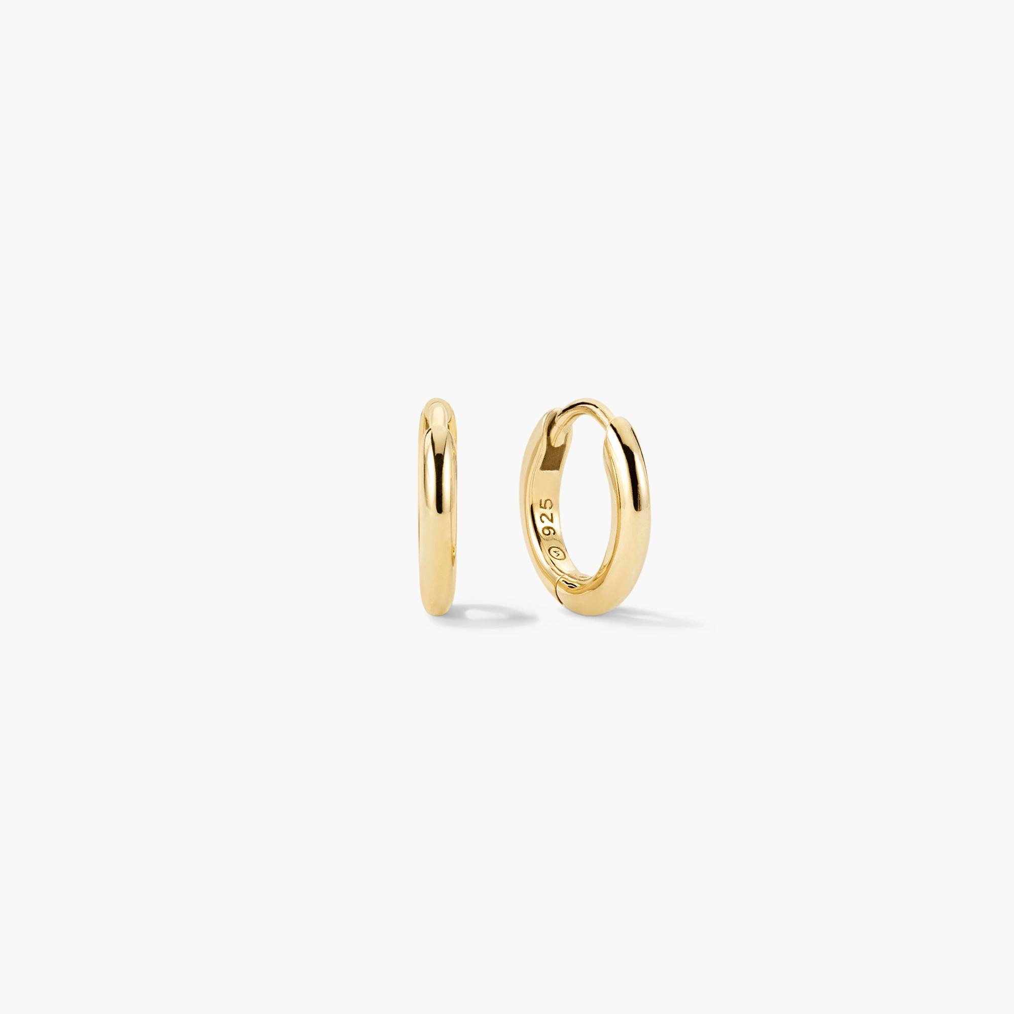 Tube Hoop Huggie Earrings - Jewelry | Mejuri | Mejuri Fine Crew