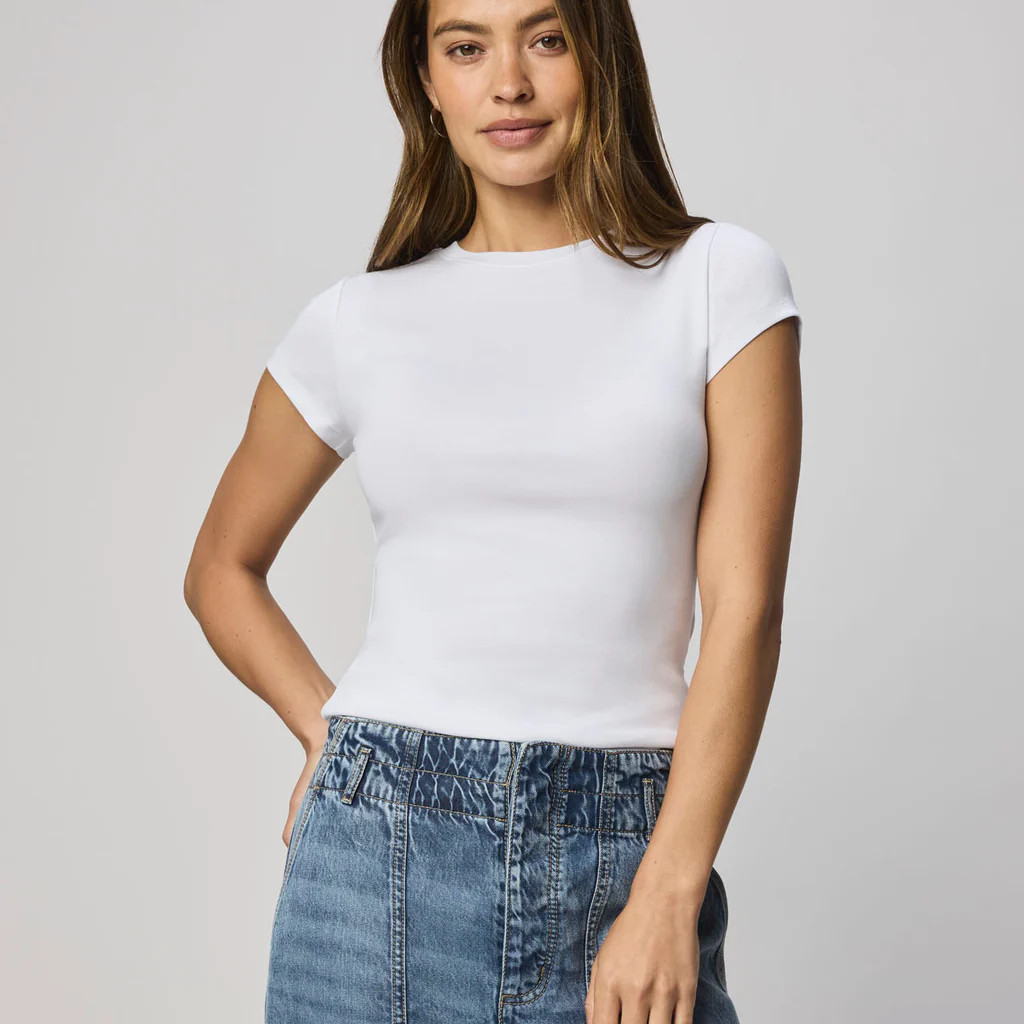Josie Stretch Crewneck Tee | Splendid