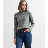 Women's Grey Knit Roll Neck Jumper New Look | New Look (UK)