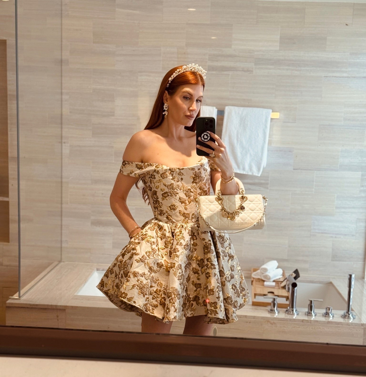 With Amazon last night.
This dress just came in and the structure is so good - very lady-like, very chic (with pockets). It runs slightly big so size down in this style for a more snatched waist.
Kept the accessories fun for a little extra something✨

#LTKgrwm #LTKWorkwear #LTKootd