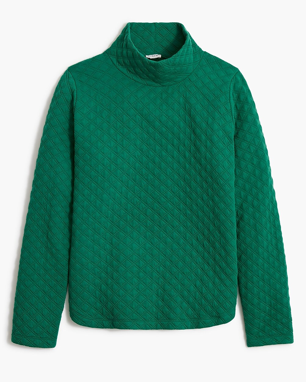 Quilted mockneck pullover | J.Crew Factory