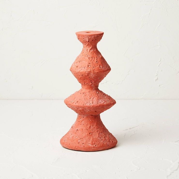 Tall Clay Taper Candle Holder Red - Opalhouse™ designed with Jungalow™ | Target