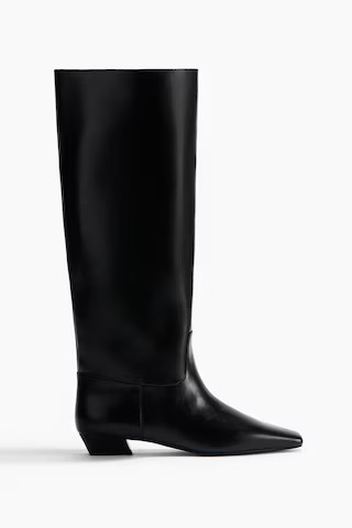 H & M - Knee-high boots - Black | H&M (UK, MY, IN, SG, PH, TW, HK)