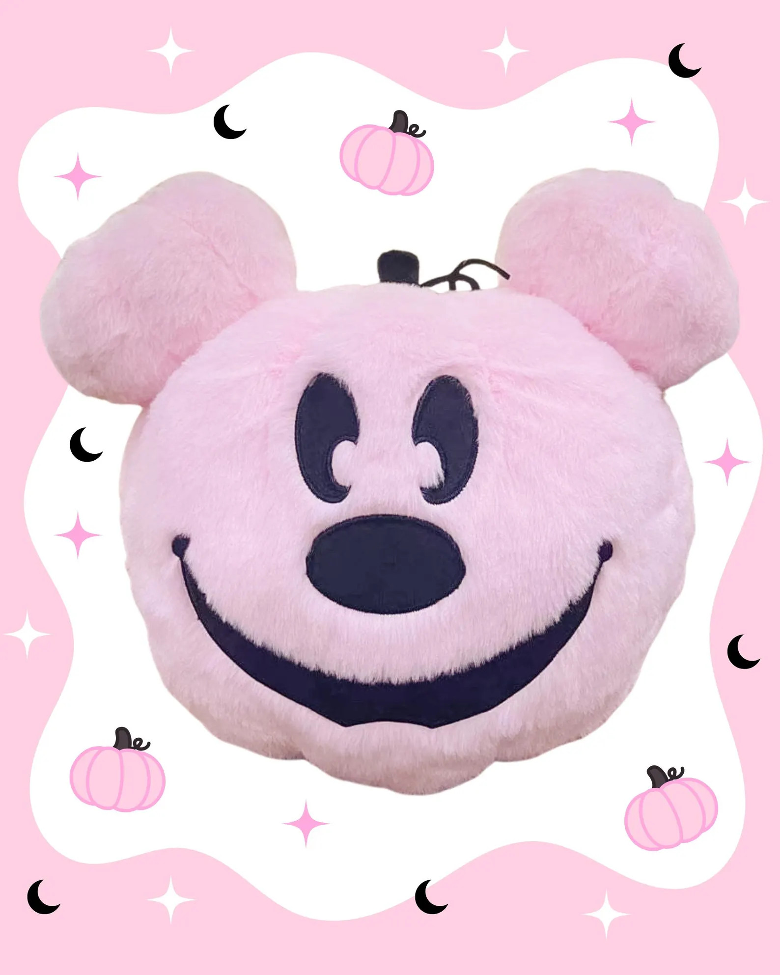 Pink Pumpkin Mickey Plushie | Pumpkin Mickey Pillow | Etsy (Global)